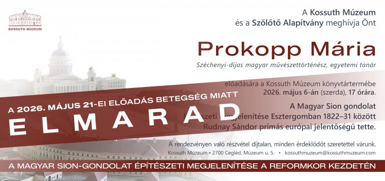 Prokopp Mária - új időpont!