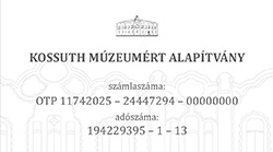 KOSSUTH MÚZEUMÉRT ALAPÍTVÁNY